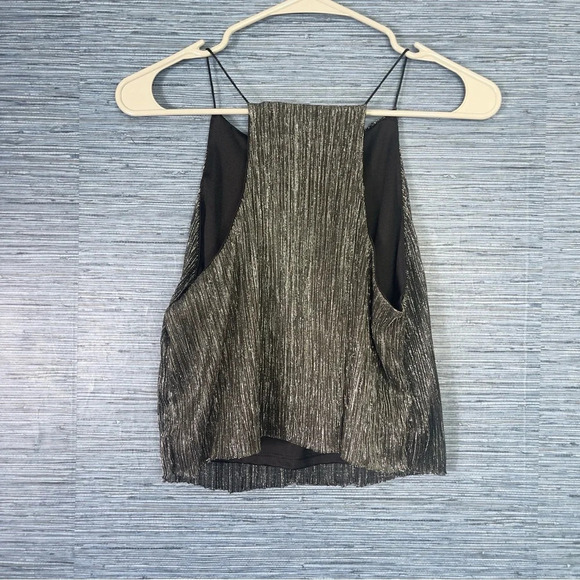 Tally Weijl Sparkly Strappy Top - Black & Gray - Size Medium - Picture 6 of 6